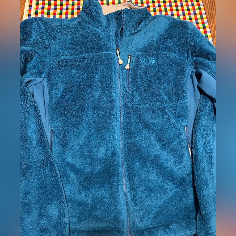 Mountain hardwear Blue Fleece Jacket M